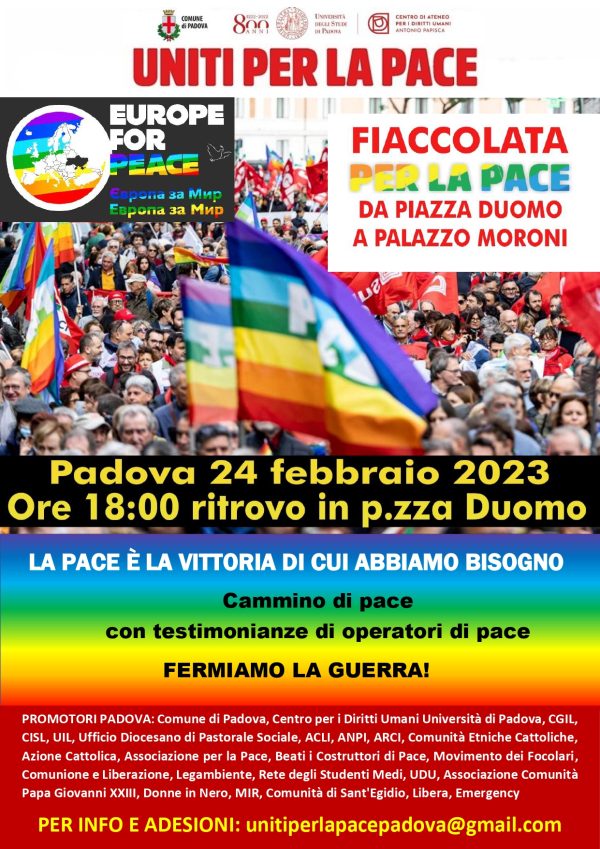 Fiaccolata Pace 24 febbr